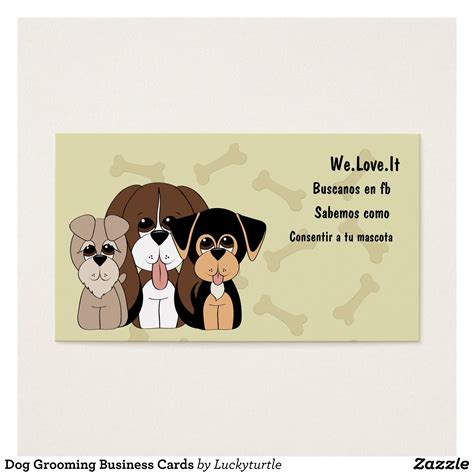 dog grooming business cards printable.